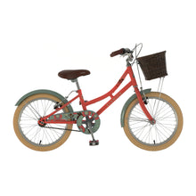 Load image into Gallery viewer, Elswick Harmony 18-inch Kids Heritage Bike - Coral/Khaki Green