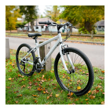 Load image into Gallery viewer, Falcon Cyclone 24-inch Kids Hybrid Bike - Light Grey