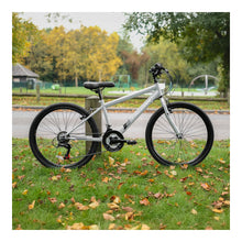 Load image into Gallery viewer, Falcon Cyclone 24-inch Kids Hybrid Bike - Light Grey