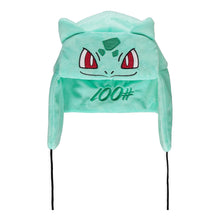 Load image into Gallery viewer, POKEMON Bulbasaur 100# Novelty Trapper Hat, Green (NH323512POK)