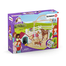 Load image into Gallery viewer, SCHLEICH Horse Club Hannah's Guest Horses with Ruby the Dog (42458)