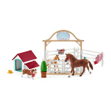 Load image into Gallery viewer, SCHLEICH Horse Club Hannah's Guest Horses with Ruby the Dog (42458)