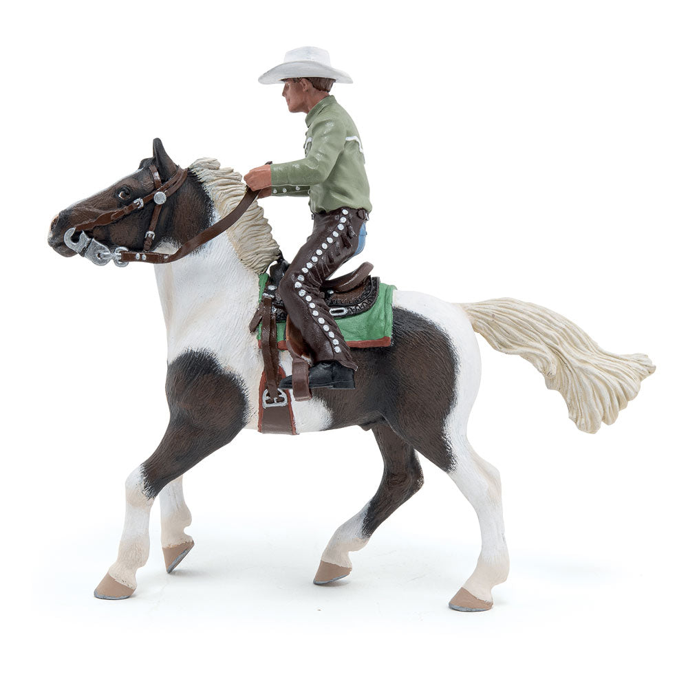 PAPO Horse and Ponies Cowboy and His Horse Toy Figure Set (51573)