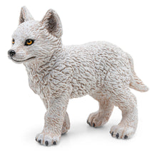 Load image into Gallery viewer, PAPO Wild Animal Kingdom Young Polar Wolf Toy Figure (50228)