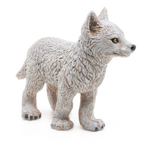 Load image into Gallery viewer, PAPO Wild Animal Kingdom Young Polar Wolf Toy Figure (50228)