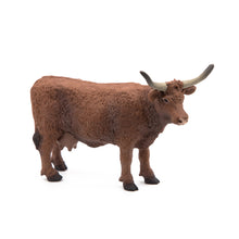 Load image into Gallery viewer, PAPO Farmyard Friends Salers Cow Toy Figure (51042)
