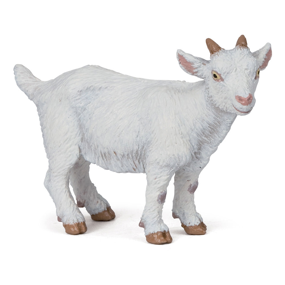 PAPO Farmyard Friends White Kid Goat Toy Figure (51146)