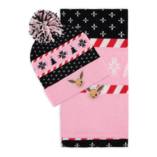 Load image into Gallery viewer, POKEMON Eevee Christmas Festive Beanie & Scarf Gift Set (BSC873051POK)