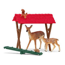 Load image into Gallery viewer, SCHLEICH Farm World Feeding the Forest Animals Toy Playset (42658)
