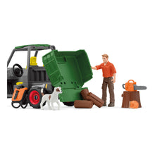 Load image into Gallery viewer, SCHLEICH Farm World Working in the Forest Toy Playset (42659)