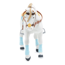 Load image into Gallery viewer, PAPO Horse and Ponies Blue Trendy Rider's Horse Toy Figure (51545)