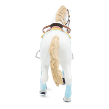 Load image into Gallery viewer, PAPO Horse and Ponies Blue Trendy Rider's Horse Toy Figure (51545)