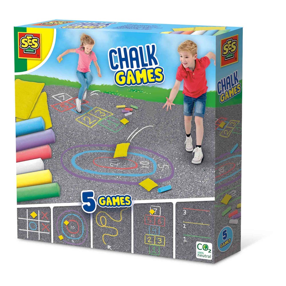 SES CREATIVE Chalk Games 5-in-1 (02207)