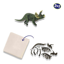 Load image into Gallery viewer, SES CREATIVE Explore Triceratops Dino and Skeleton Excavation 2-in-1 (25093)
