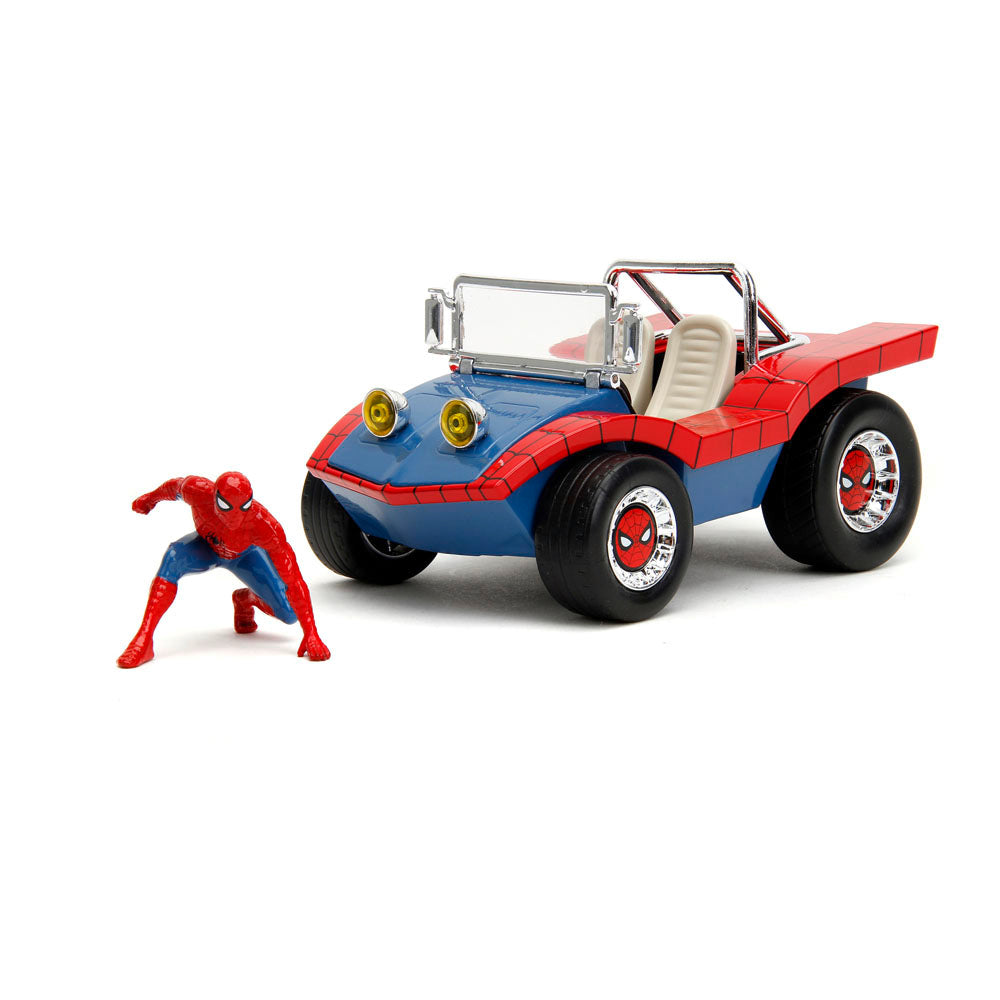 MARVEL COMICS Spider-Man 70s Edition Spider-Man Buggy Die Cast Vehicle with Figure (253225030SSU)