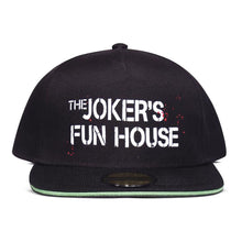 Load image into Gallery viewer, DC COMICS Batman The Joker's Funhouse Snapback Baseball Cap (BA645706BTM)