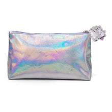 Load image into Gallery viewer, DISNEY The Little Mermaid Logo Mirror Patch with Holographic All-over Print Wash Bag (GW071267LMR)