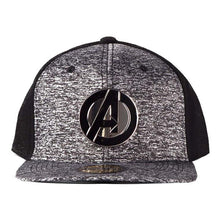 Load image into Gallery viewer, MARVEL COMICS The Avengers Metal Logo Snapback Baseball Cap (SB097529AVG)