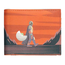 Load image into Gallery viewer, STAR WARS The Mandalorian Din Djarin and Grogu Bi-fold Wallet (MW730375STW)