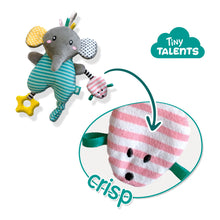 Load image into Gallery viewer, SES CREATIVE Tiny Talents Olly Activity Plush Elephant - 13133