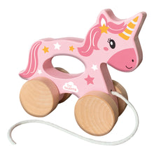Load image into Gallery viewer, SES CREATIVE Tiny Talents Push and Pull 2-in-1 Wooden Unicorn - 13137