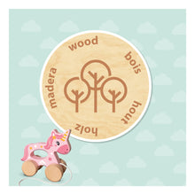 Load image into Gallery viewer, SES CREATIVE Tiny Talents Push and Pull 2-in-1 Wooden Unicorn - 13137