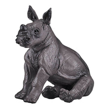 Load image into Gallery viewer, MOJO Wildlife & Woodland Rhino Baby Sitting Toy Figure (387257)