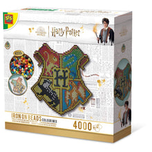 Load image into Gallery viewer, SES CREATIVE Harry Potter Hogwarts Crest Iron-on Beads Colour Mix - 09346