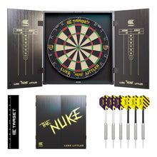 Load image into Gallery viewer, TARGET DARTS Luke 'The Nuke' Littler Player Edition Cabinet & Dartboard Set (440020)