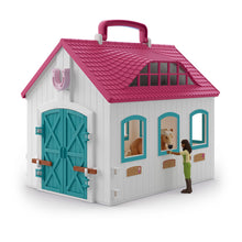Load image into Gallery viewer, SCHLEICH Horse Club Open Stable Little Horseshoe Toy Playset - 42703