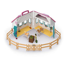 Load image into Gallery viewer, SCHLEICH Horse Club Open Stable Little Horseshoe Toy Playset - 42703