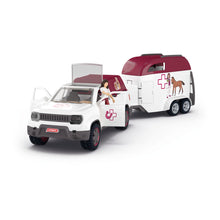 Load image into Gallery viewer, SCHLEICH Horse Club Mobile Vet with Trailer Toy Playset - 42704
