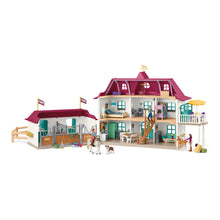 Load image into Gallery viewer, SCHLEICH Horse Club Lakeside Country House and Stable Toy Playset - 42706