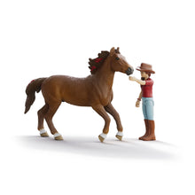 Load image into Gallery viewer, SCHLEICH Horse Club Hannah & Cayenne Toy Figure Set - 42711