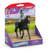 Load image into Gallery viewer, SCHLEICH Horse Club Lisa & Storm Toy Figure Set - 42712