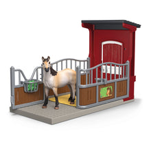 Load image into Gallery viewer, SCHLEICH Farm World Pony Box with Mustang Mare Toy Playset - 42724