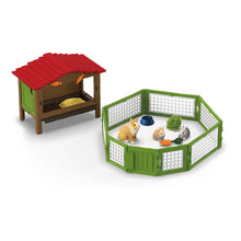 Load image into Gallery viewer, SCHLEICH Farm World Rabbit Hutch Toy Playset - 42728