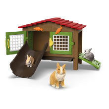 Load image into Gallery viewer, SCHLEICH Farm World Rabbit Hutch Toy Playset - 42728