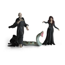 Load image into Gallery viewer, SCHLEICH Harry Potter Wizarding World Lord Voldemort, Nagini & Bellatrix Lestrange Toy Figure Set - 42684