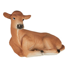 Load image into Gallery viewer, MOJO Farmland Jersey Calf Lying Down Toy Figure - 387144