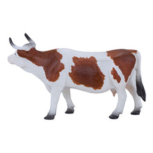 Load image into Gallery viewer, MOJO Farmland Simmental Cow Toy Figure - 387220