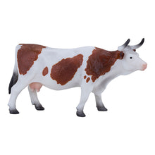 Load image into Gallery viewer, MOJO Farmland Simmental Cow Toy Figure - 387220