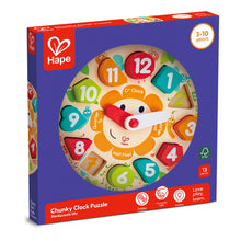 Load image into Gallery viewer, HAPE Chunky Clock Puzzle - E1622