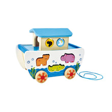 Load image into Gallery viewer, HAPE Pull Along Noah's Ark - E8049