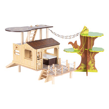 Load image into Gallery viewer, PAPO Wild Animal Kingdom Bush Hospital Toy Playset - 60121