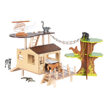 Load image into Gallery viewer, PAPO Wild Animal Kingdom Bush Hospital Toy Playset - 60121