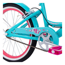 Load image into Gallery viewer, HUFFY Girly Girl 20-inch Single Speed Aqua Blue Children's Bike - 23275W