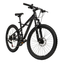 Load image into Gallery viewer, HUFFY Korros 24-Inch 21-Speed Black Hardtail Mountain Bike - 24382W