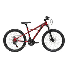 Load image into Gallery viewer, HUFFY Korros 24-Inch 21-Speed Red Hardtail Mountain Bike - 24385W