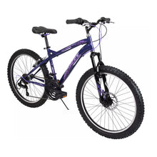 Load image into Gallery viewer, HUFFY Extent 24-inch 18-Speed Midnight Purple Children's Hardtail Mountain Bike - 64359W